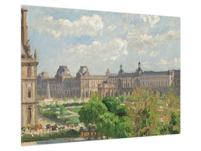 Obraz na szkle - Camille Pissarro, Place du Carrousel, Paris, reprodukcje