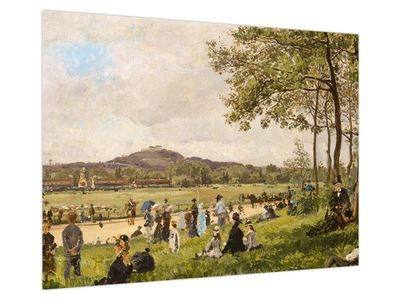 Obraz na szkle - French 19th Century, Race Course at Longchamps, reprodukcje