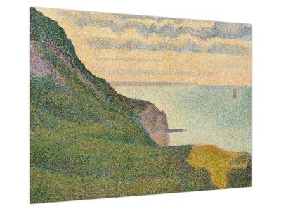 Obraz na szkle - Georges Seurat, Seascape at Port-en-Bessin, Normandy, reprodukcje