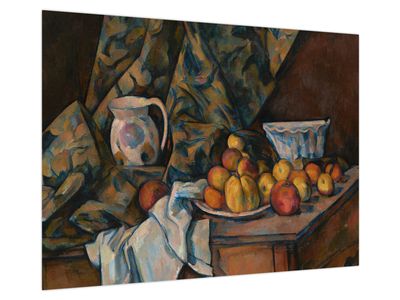 Obraz na szkle - Paul Cézanne, Still Life with Apples and Peaches, reprodukcje