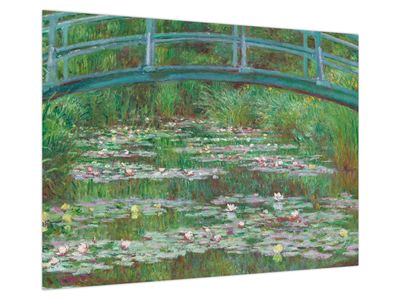 Skleněný obraz - Claude Monet, The Japanese Footbridge, reprodukce