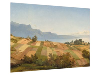 Skleněný obraz - Alexandre Calame, Swiss Landscape, reprodukce