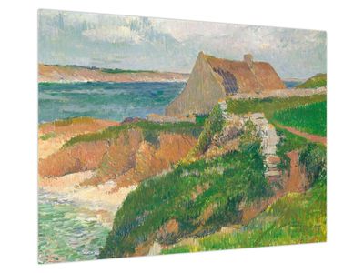 Skleněný obraz - Henri Moret, The Island of Raguenez, Brittany, reprodukce