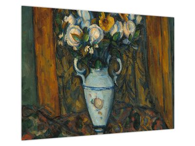 Obraz na szkle - Paul Cézanne, Vase of Flowers, reprodukcje