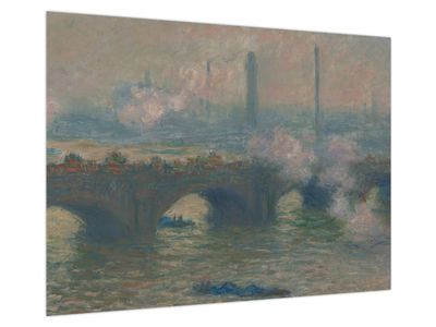 Obraz na szkle - Claude Monet, Waterloo Bridge, Gray Day, reprodukcje