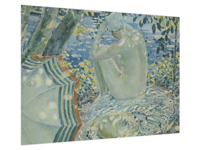 Obraz na szkle - Frederick Carl Frieseke, On the Bank, reprodukcje