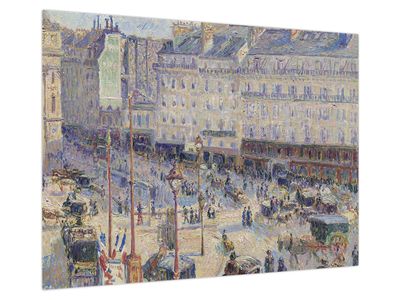 Obraz na szkle - Camille Pissarro, The Place du Havre, reprodukcje