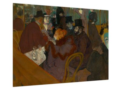 Obraz na szkle - Henri de Toulouse-Lautrec, At the Moulin Rouge, reprodukcje