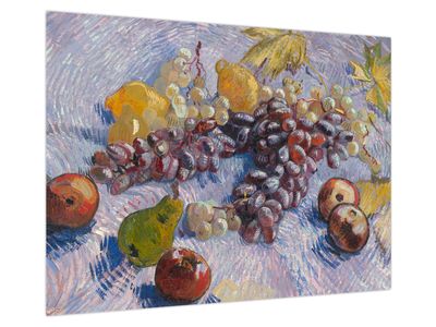 Obraz na szkle - Vincent van Gogh, Grapes, Lemons, Pears, and Apples, reprodukcje