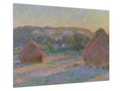 Obraz na szkle - Claude Monet, Stacks of Wheat (End of Summer) , reprodukcje