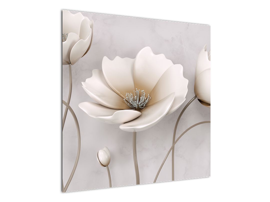 Schilderij - Witte bloemen (V020898V7070)