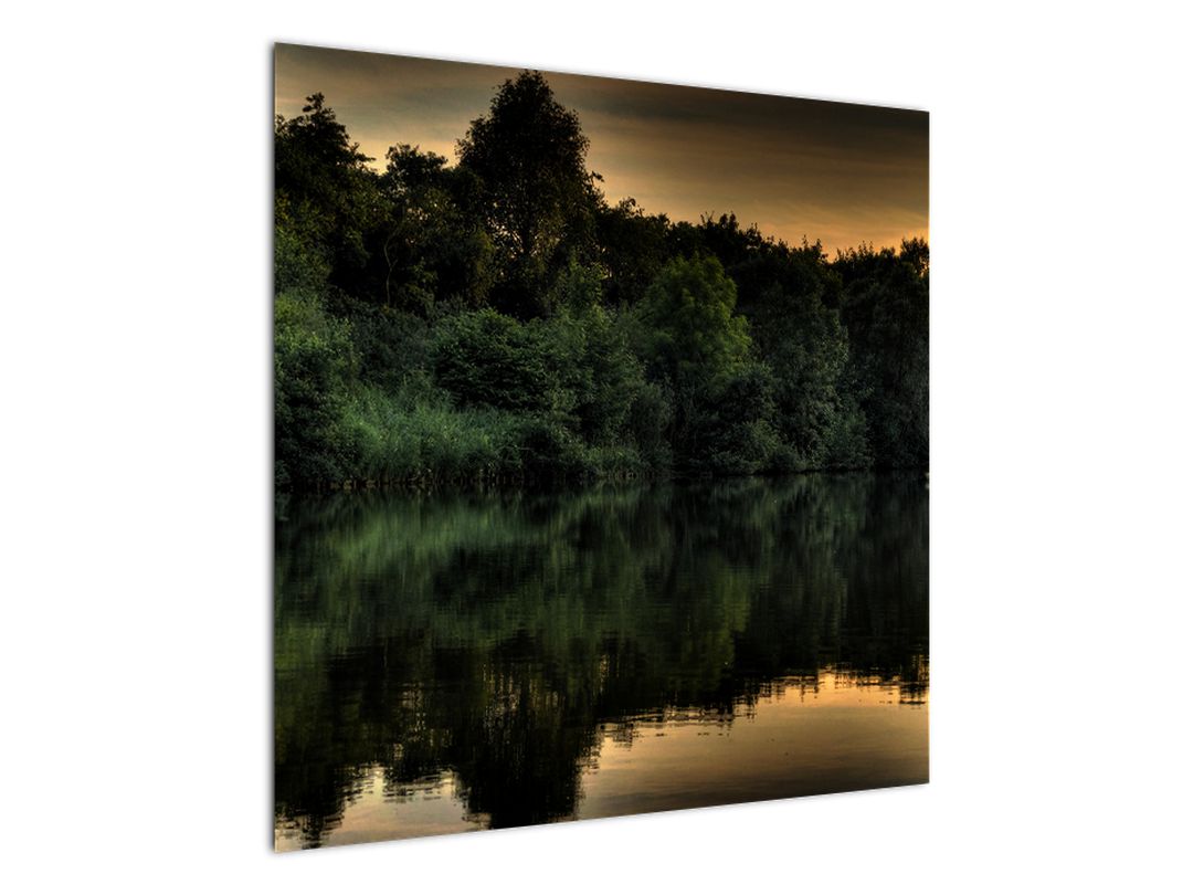 Obraz jezera u lesa (V020974V7070)