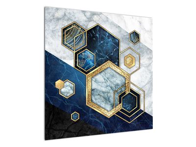 Obraz - Mramorové hexagóny
