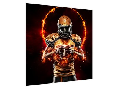 Bild auf Leinwand - American-Football-Spieler