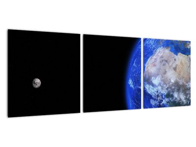 Schilderij - Maan en aarde