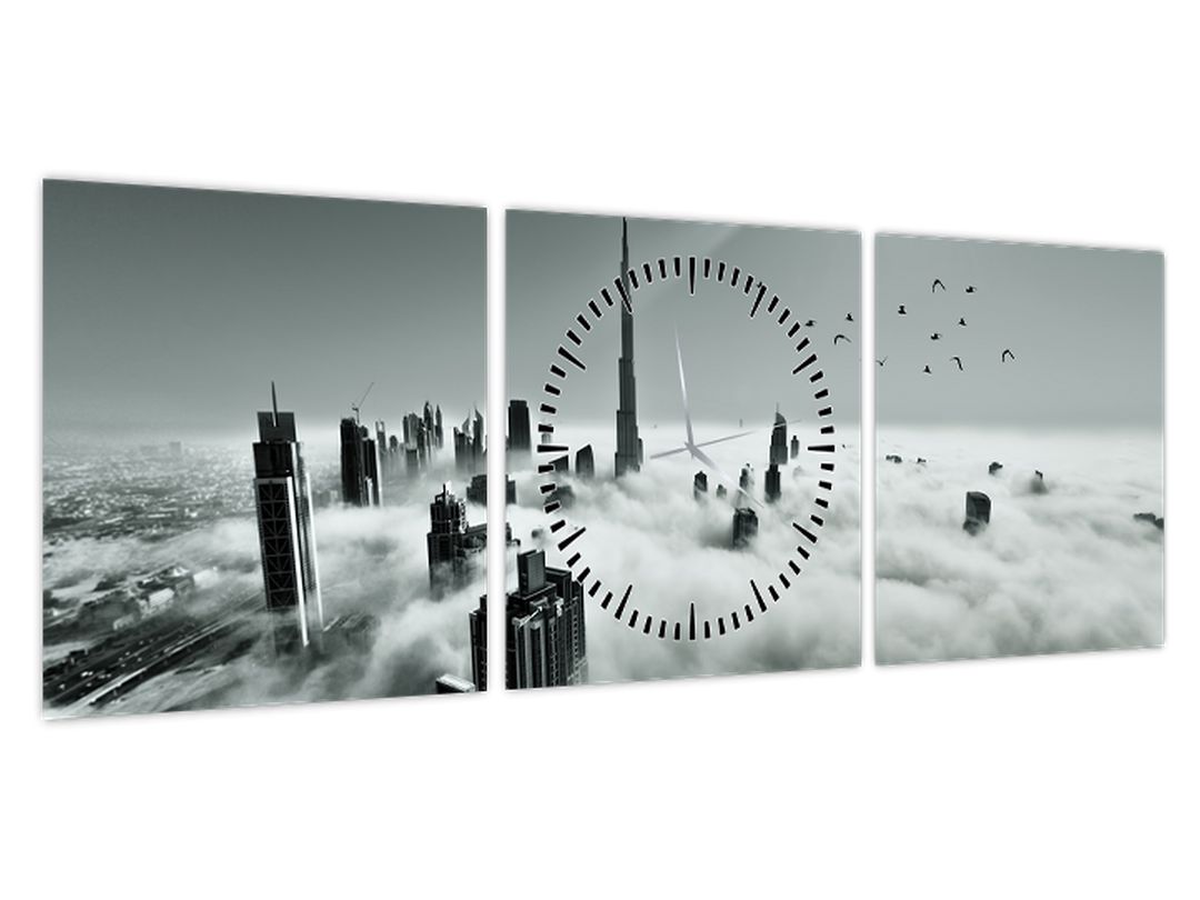 Obraz - Mrakodrapy v Dubai (s hodinami) (V022471V9030C)