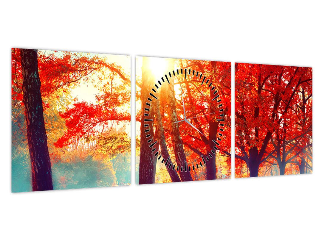 Obraz - Podzimní krajina (s hodinami) (V022480V9030C)