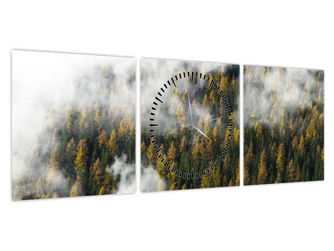 Obraz lesa v mracích (s hodinami) (V022666V9030C)