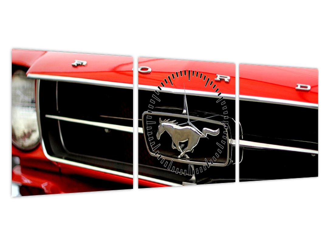Obraz - Detail červeného auta (s hodinami) (V022723V9030C)