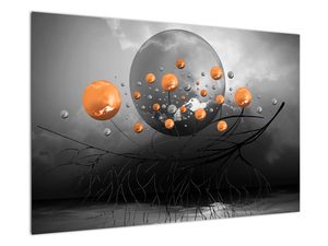 Slika narančastih kugli