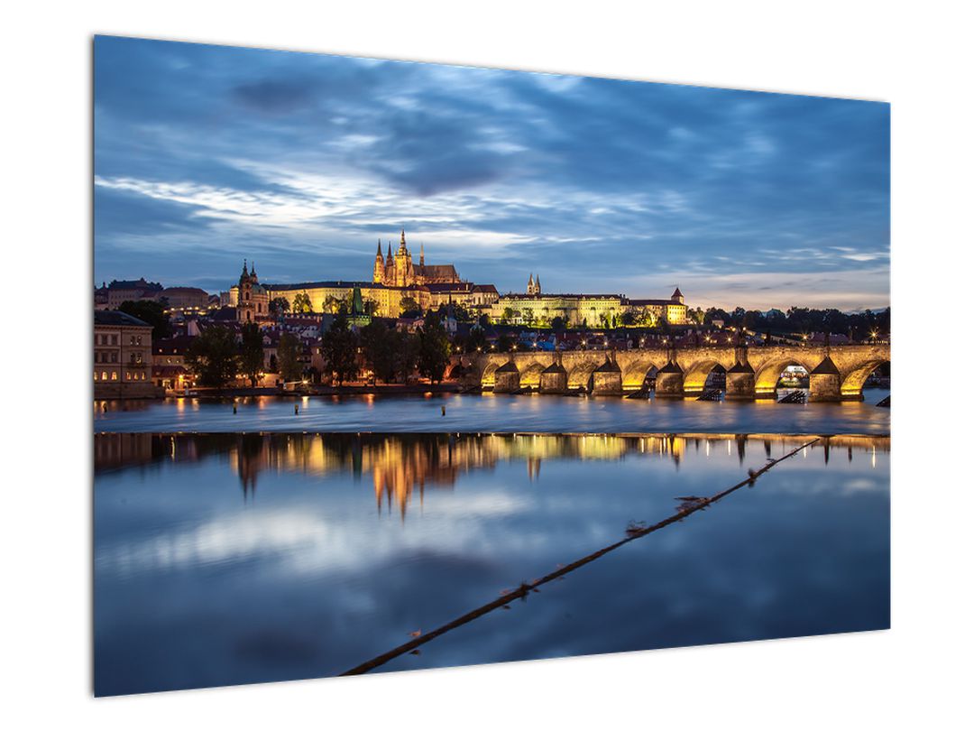 Obraz Pražského hradu a Karlova mostu (V020970V9060)