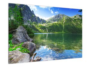 Obraz jazera v Tatrách