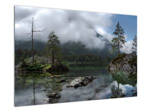 Tablou cu pomi în lac