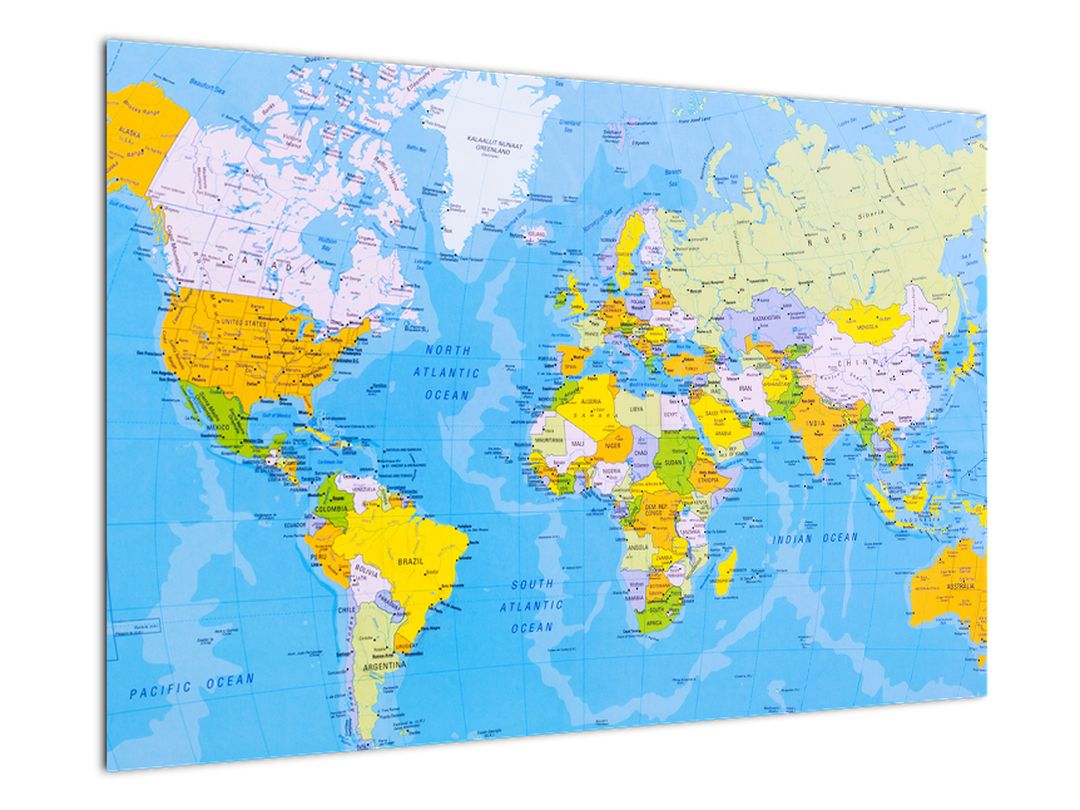 Obraz - Mapa světa (V022336V9060)