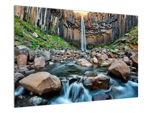 Obraz - Wodospad Svartifoss, Islandia