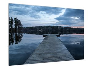 Tablou - Ponton de lemn, lac