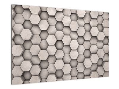 Obraz - Hexagóny v betónovom dizajne