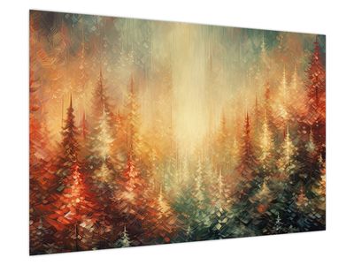 Bild auf Leinwand - Malerei der Wälder