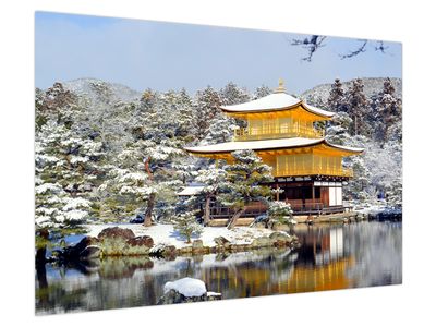 Bild auf Leinwand - Kinkakuji, Japan