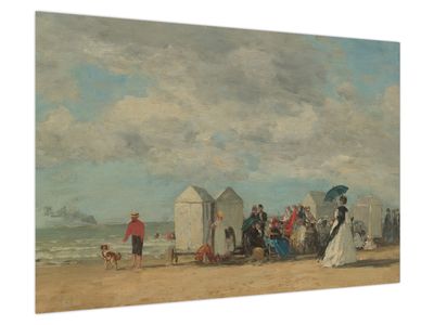 Obraz - Eugène Boudin, Beach Scene, reprodukcje