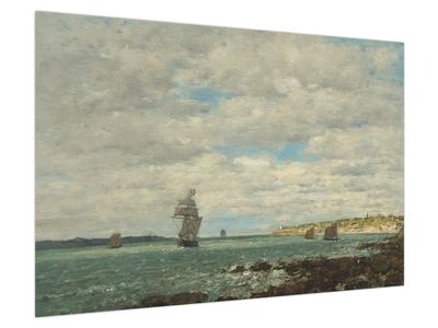 Obraz - Eugène Boudin, Coast of Brittany, reprodukcje