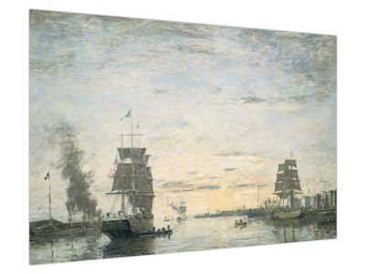 Obraz - Eugène Boudin, Entrance to the Harbor, Le Havre, reprodukcje