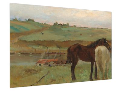 Obraz - Edgar Degas, Horses in a Meadow, reprodukcje