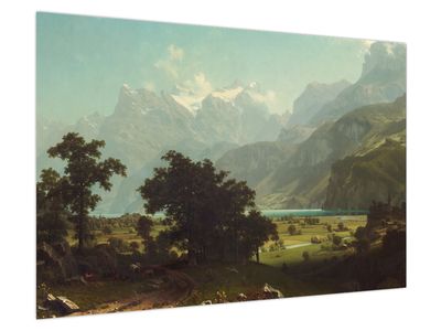 Bild auf Leinwand - Albert Bierstadt, Lake Lucerne, Reproduktionen