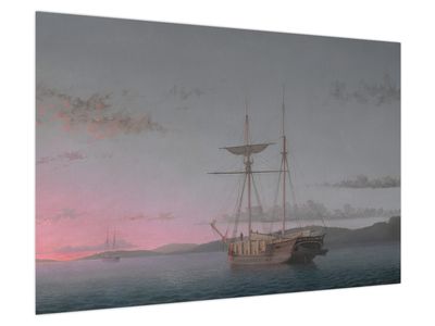 Obraz - Fitz Henry Lane, Lumber Schooners at Evening on Penobscot Bay, reprodukcje