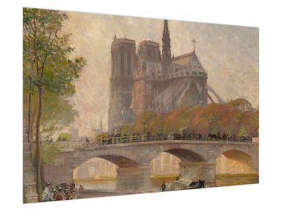 Obraz - Robert William Vonnoh, Notre Dame de Paris, reprodukcje