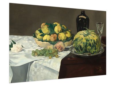 Obraz - Edouard Manet, Still Life with Melon and Peaches, reprodukcje