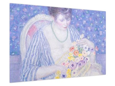 Obraz - Frederick Carl Frieseke,  The Basket of Flowers, reprodukcje