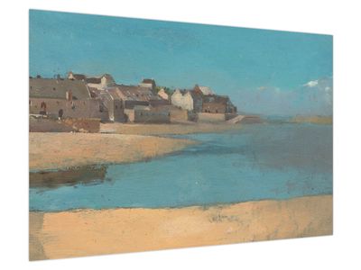 Obraz - Odilon Redon, Village by the Sea in Brittany, reprodukce