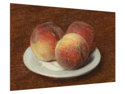 Obraz - Henri Fantin-Latour, Three Peaches on a Plate, reprodukcje