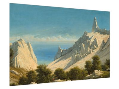 Obraz - Georg Emil Libert, View of Sommerspiret, the Cliffs of Møn, reprodukcje