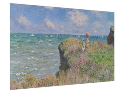 Obraz - Claude Monet, Cliff Walk at Pourville, reprodukcje