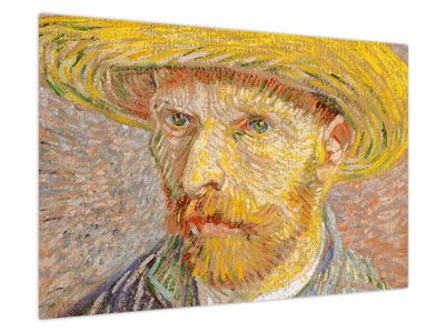 Obraz - Vincent van Gogh, Self-Portrait with a Straw Hat (The Potato Peeler), reprodukcje