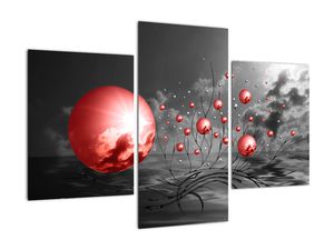 Schilderij - Rode ballen