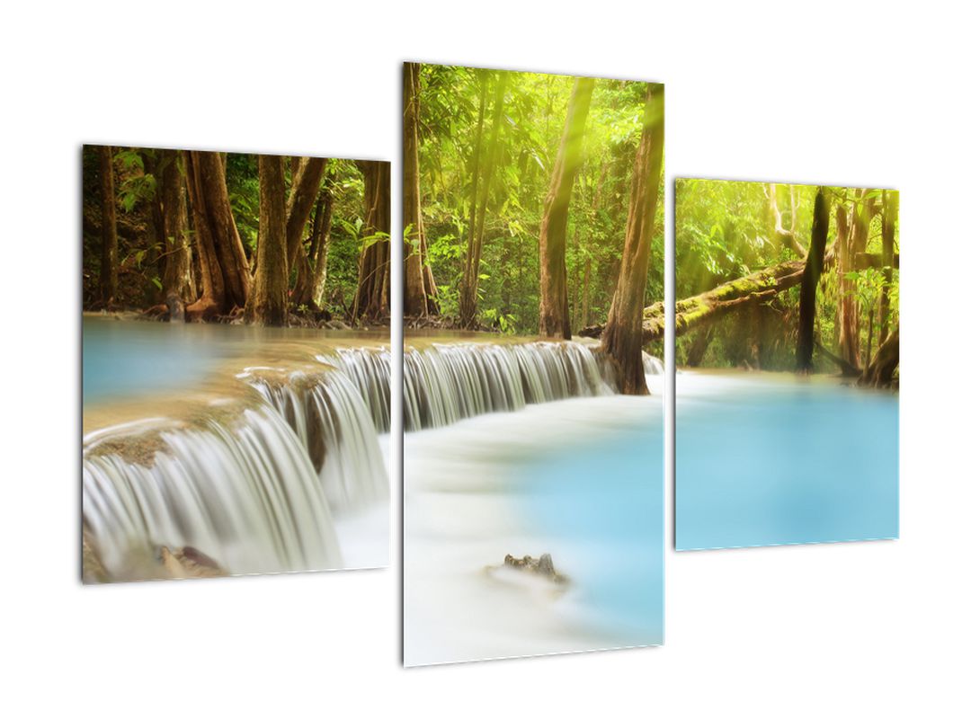 Obraz Huai Mae Kamin vodopádu v lese (V020933V90603PCS)