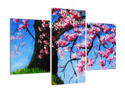 Tablou - Cireș înflorit - pictură